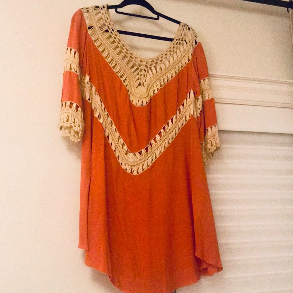 Boho Tunic Crochet Dress